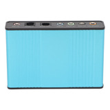 Placa De Som Externa Usb 6 Canais 48khz Taxa De Amostragem A