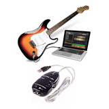 Placa De Som Guitar Link - Interface De Áudio Para Guitarra