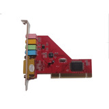 Placa De Som Pci 4 Canais 32 Bits Game Lotus Lt p256