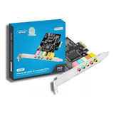 Placa De Som Pcie 4 1 Canais Chip 32 64 Bits 48khz Windows