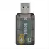 Placa De Som Usb 5.1 Canais Notebook Pc 3d Adaptador Preto Cor Preto Transparente