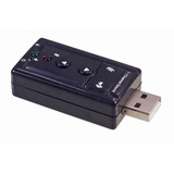 Placa De Som Usb 7 1 Canal Virtual Adaptador Audio Uson 10