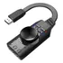Placa De Som Usb 7.1 Virtual Audio Speaker Windows Linux Mac Cor Preto