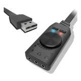 Placa De Som Usb 7 1 Virtual Gs3 3 5mm Headset Pc Notebook