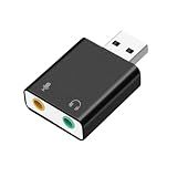 Placa De Som Usb Usb Para Interface De 3,5 Mm, Adaptador De áudio Estéreo De Canal 7.1 Para Alto-falante Win 7 8, Fone De Ouvido, Mini Placa De Som Externa