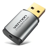 Placa De Som Usb Vention Adaptador Externo De Placa De Som