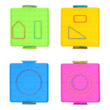 Placa De Unhas Pegboard Peg Board 4 Unidades