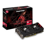 Placa De Vídeo Amd Powercolor Red Dragon Radeon Rx 500 Series Rx 570 Axrx 570 4gbd5 3dhd oc Oc Edition 4gb
