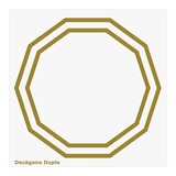 Placa Decagono Duplo