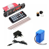 Placa Decodificadora Amplificada 2x60w Pack Bateria 12v