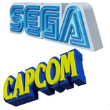 Placa Decoracao Sega Capcom