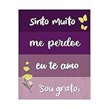 Placa Decorativa 20x25 Hooponopono Mantra Sinto Muito Me Perdoe---
