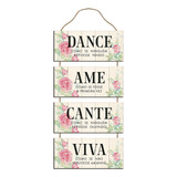 Placa Decorativa 4 Partes