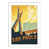 Placa Decorativa A2 Cidade De São Paulo Ponte Octávio Frias Poster