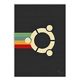 Placa Decorativa A4 Linux Ubuntu Programação Geek