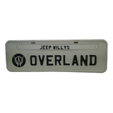 Placa Decorativa Automotiva Jeep Willys Overland