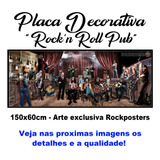 Placa Decorativa Bar Pub Rock And