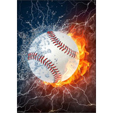 Placa Decorativa Baseball Esporte 40 X