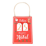 Placa Decorativa Calendario Contagem