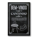 Placa Decorativa Cantinho Do Churrasco Mdf