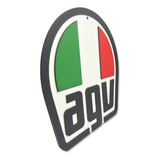 Placa Decorativa Capacete Agv