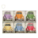 Placa Decorativa Carro Fuscas