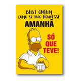 Placa Decorativa Cerveja Frase