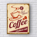 Placa Decorativa Coffee 