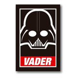 Placa Decorativa Darth Vader Mdf 20x30cm