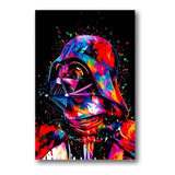 Placa Decorativa Darth Vader Print Star
