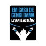 Placa Decorativa Em Caso De Genki Dama Legião Nerd Multicor Pacote De 2
