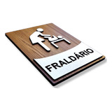 Placa Decorativa Fraldário Indicativa Em Mdf 3mm Alto Relevo