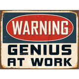 Placa Decorativa Genius At