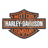 Placa Decorativa Harley Davidson Gr Relevo 110 X 75