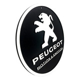 Placa Decorativa Logo Peugeot