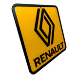 Placa Decorativa Logo Renault