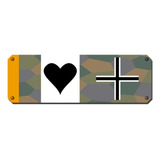 Placa Decorativa P-51 Bf-109 Spitfire P-47 Guerra 60x20cm