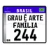 Placa Decorativa Para Ciclomotor Moto Bike 20x17cm