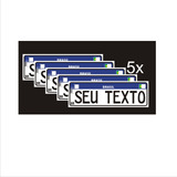 Placa Decorativa Personalizada Mercos carro Moto 244 Qra