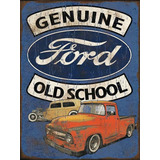Placa Decorativa Pickup Ford F100 Old School Antiga Vintage