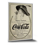 Placa Decorativa Propaganda Antiga Coca Cola 30 X 21 Cm C