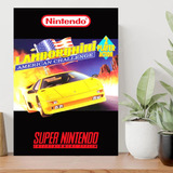 Placa Decorativa Quadro Super Nintendo Snes Games Jogos