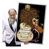 Placa Decorativa Raul Seixas Poster Quadro A1 84x60cm 45
