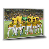 Placa Decorativa Seleção Brasileira Copa 2014 84 X 60 Cm
