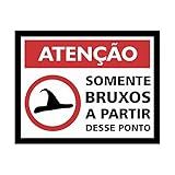 Placa Decorativa Somente Bruxos Legião Nerd Multicor Pacote De 1