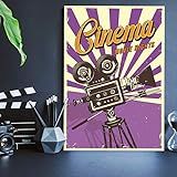 Placa Decorativa Vintage Cinema 20x30cm