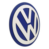Placa Decorativa Volks Logo