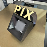 Placa   Display Pix De Mesa Personalizado Em Impressão 3d