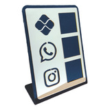Placa Display Qr Code