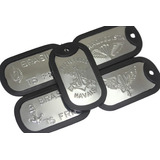 Placa Dog Tag Exército Marinha Aeronáutica Fuzileiros Pqdt